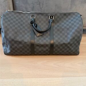 Louis Vuitton Damier graphite keepall 55 Bandoulière N41413 authentic